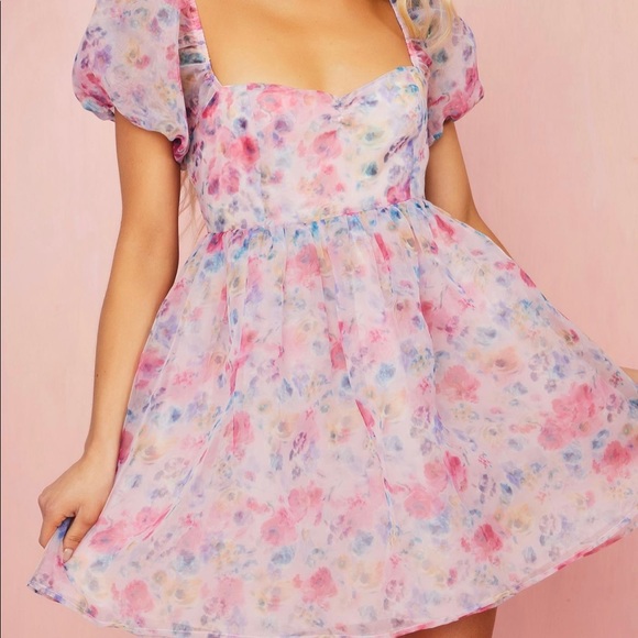 Dolls Kill Dresses & Skirts - Dolls Kill Fun Filled Fantasy Floral Dress